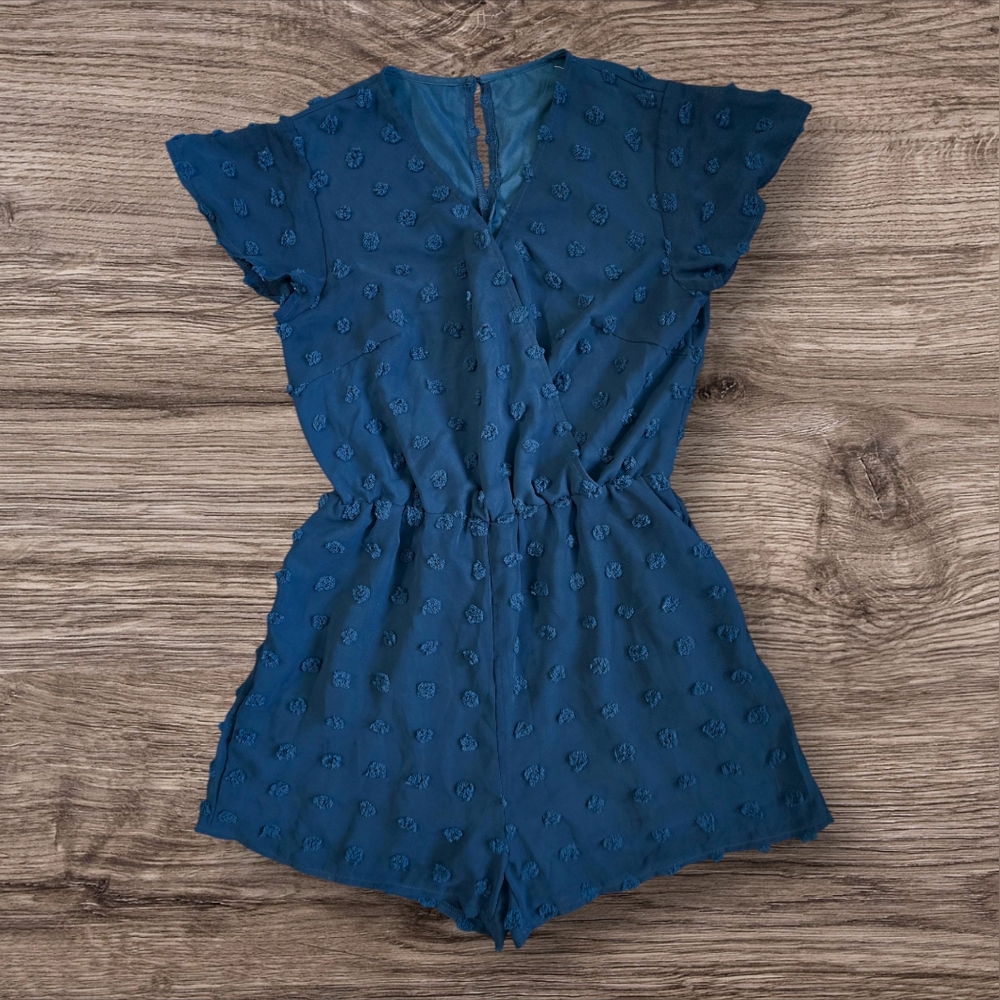 Btfbm Loyal Blue swiss dot romper